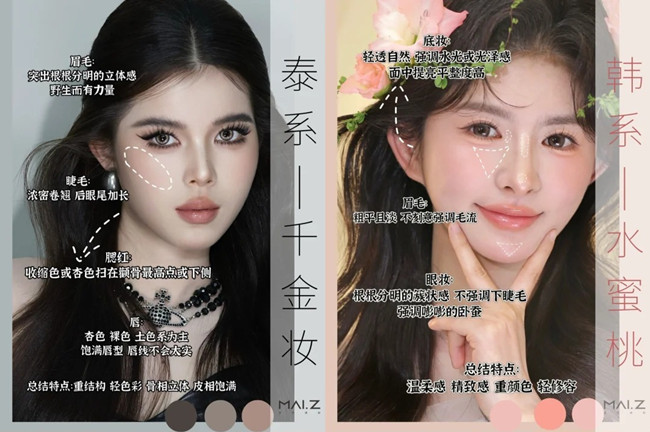 不同妝容解析，南寧專業(yè)化妝培訓(xùn)
