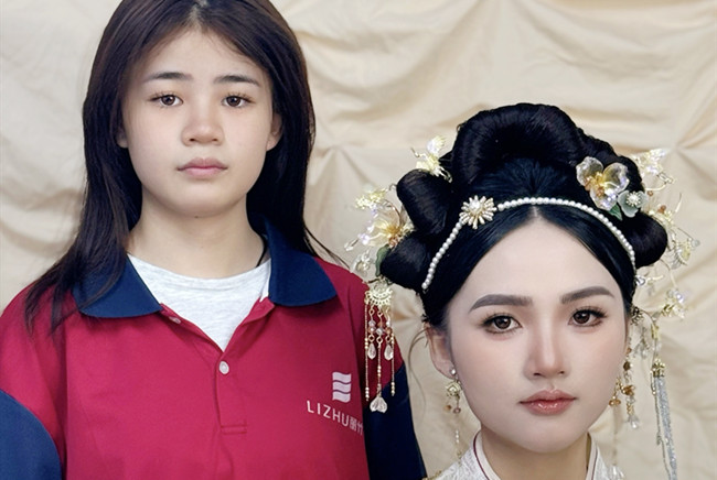 婚禮秀禾造型，南寧化妝訓(xùn)練