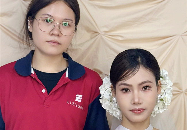 韓式新娘造型，南寧寫真彩妝實訓(xùn)作品
