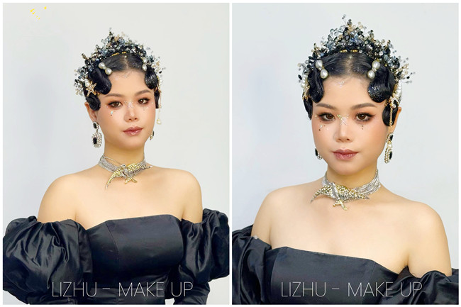 輕奢手推波紋造型， 廣西新娘妝造教學(xué)作品