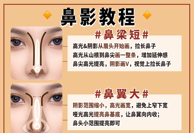 南寧彩妝教育：彩妝初學(xué)者鼻影教程