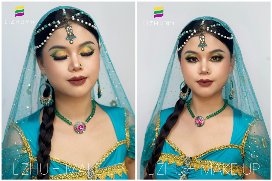 印度舞臺妝， 0基礎學彩妝造型