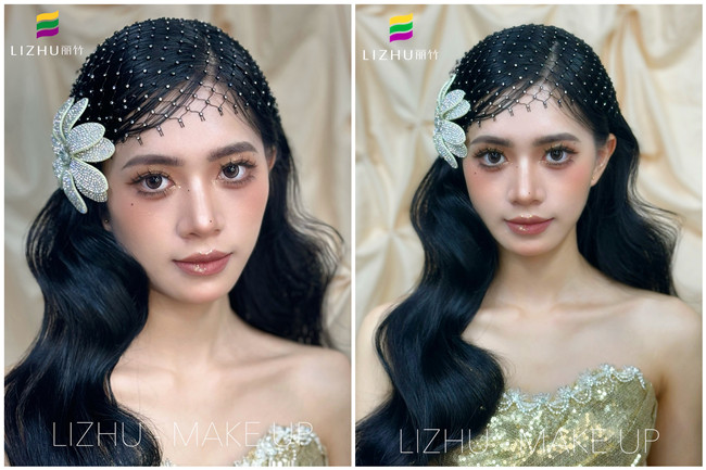 Sana復(fù)古內(nèi)扣披發(fā)，廣西學(xué)化妝高彩