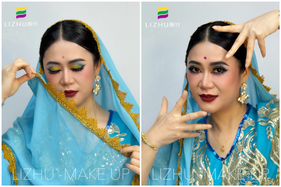 異域風(fēng)情印度妝，南寧彩妝形象造型學(xué)校作品